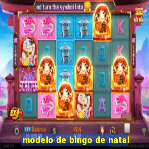 modelo de bingo de natal