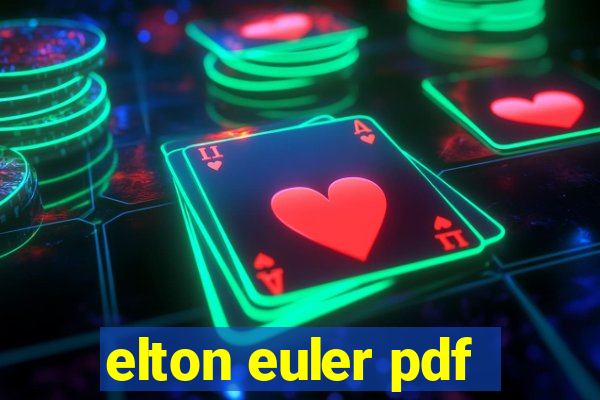 elton euler pdf