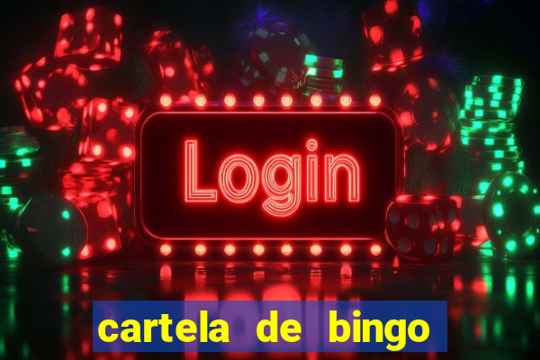 cartela de bingo cha de panela