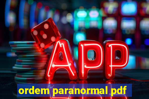 ordem paranormal pdf